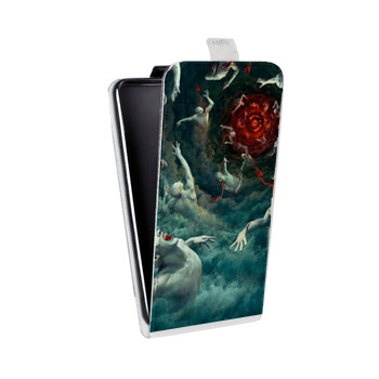 Дизайнерский вертикальный чехол-книжка для Iphone x10 штамм (на заказ)