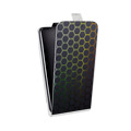 Дизайнерский вертикальный чехол-книжка для LG K4 Абстракции Сетка