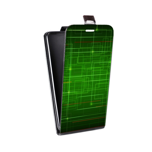 Дизайнерский вертикальный чехол-книжка для ASUS ZenFone 5 Lite Абстракции Сетка