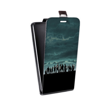Дизайнерский вертикальный чехол-книжка для Samsung Galaxy S6 Edge Остаться в живых (на заказ)