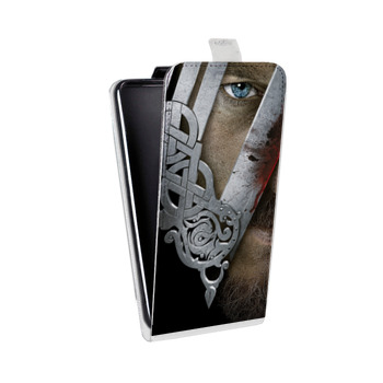 Дизайнерский вертикальный чехол-книжка для Samsung Galaxy S6 Edge викинги (на заказ)