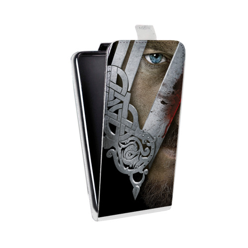 Дизайнерский вертикальный чехол-книжка для LG G7 Fit викинги
