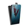 Дизайнерский вертикальный чехол-книжка для HTC One A9S викинги