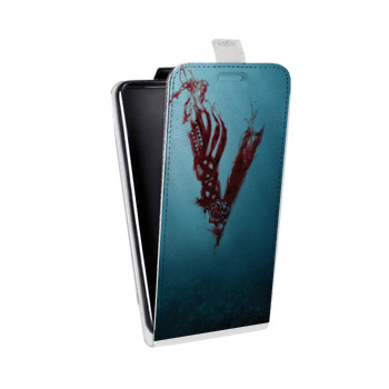 Дизайнерский вертикальный чехол-книжка для Realme 6 викинги (на заказ)