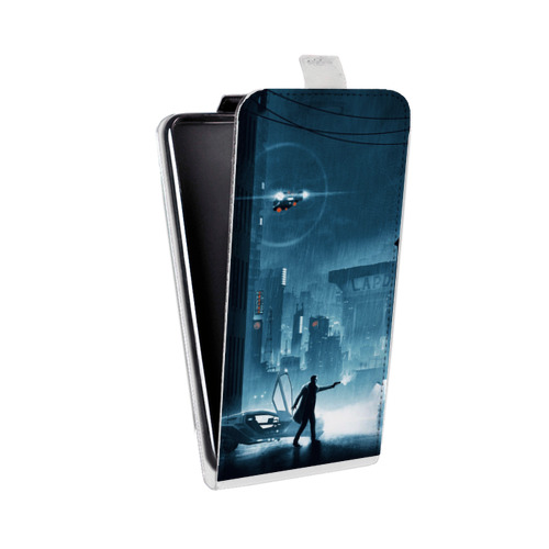 Дизайнерский вертикальный чехол-книжка для Samsung Galaxy Core Бегущий по лезвию 2049