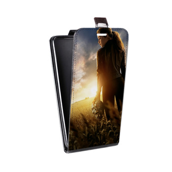 Дизайнерский вертикальный чехол-книжка для Samsung Galaxy Note 2 терминатор (на заказ)