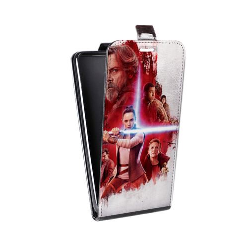 Дизайнерский вертикальный чехол-книжка для LG K4 Star Wars : The Last Jedi