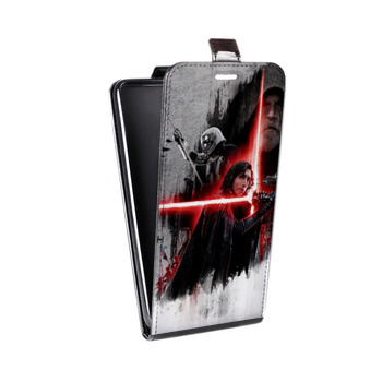 Дизайнерский вертикальный чехол-книжка для Samsung Galaxy Note 2 Star Wars : The Last Jedi (на заказ)