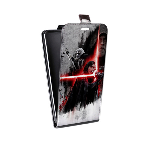 Дизайнерский вертикальный чехол-книжка для HTC Desire 516 Star Wars : The Last Jedi