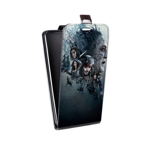 Дизайнерский вертикальный чехол-книжка для Huawei Ascend D2 	 Пираты карибского моря