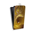 Дизайнерский вертикальный чехол-книжка для HTC Desire 601 Абстракции Спираль
