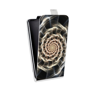 Дизайнерский вертикальный чехол-книжка для Iphone Xs Max Абстракции Спираль (на заказ)