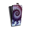 Дизайнерский вертикальный чехол-книжка для HTC Desire Eye Абстракции Спираль