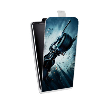 Дизайнерский вертикальный чехол-книжка для Samsung Galaxy Note 2 Бэтмен  (на заказ)