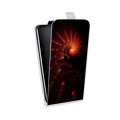 Дизайнерский вертикальный чехол-книжка для Samsung Galaxy M51 Абстракции Спираль