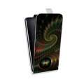 Дизайнерский вертикальный чехол-книжка для ASUS ZenFone Go ZB500KL Абстракции Спираль