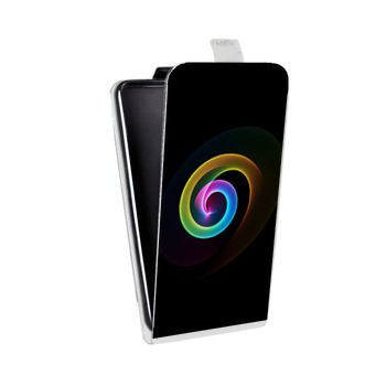 Дизайнерский вертикальный чехол-книжка для Samsung Galaxy S8 Plus Абстракции Спираль (на заказ)