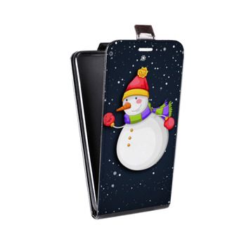 Дизайнерский вертикальный чехол-книжка для Samsung Galaxy S8 Plus Снеговик (на заказ)