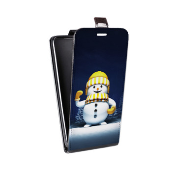 Дизайнерский вертикальный чехол-книжка для Samsung Galaxy S8 Plus Снеговик (на заказ)