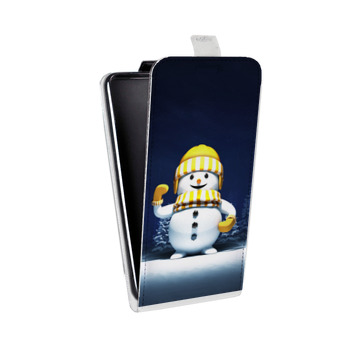 Дизайнерский вертикальный чехол-книжка для HTC Desire V Снеговик (на заказ)