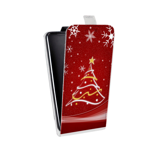 Дизайнерский вертикальный чехол-книжка для Sony Xperia XZ елка