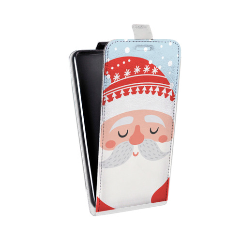 Дизайнерский вертикальный чехол-книжка для Realme C11  Новогоднее смешенное