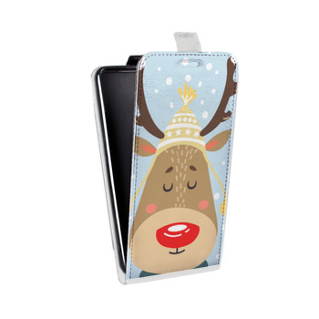 Дизайнерский вертикальный чехол-книжка для LG K7  Новогоднее смешенное (на заказ)
