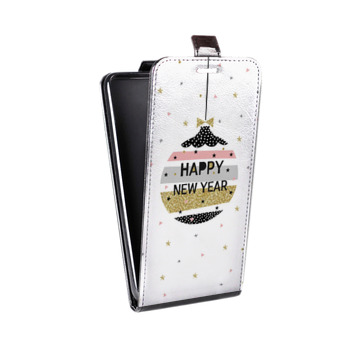 Дизайнерский вертикальный чехол-книжка для Iphone 6/6s новогодний принт (на заказ)