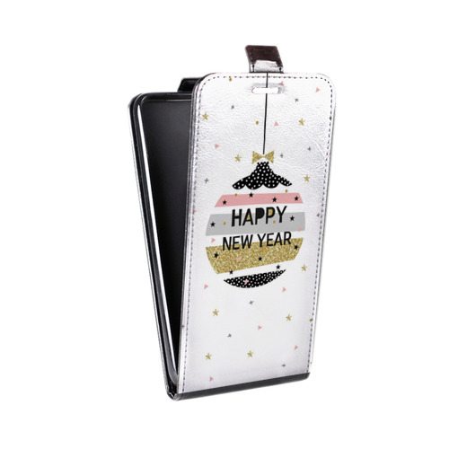 Дизайнерский вертикальный чехол-книжка для Iphone 11 Pro Max новогодний принт