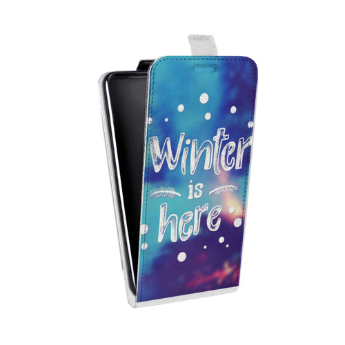 Дизайнерский вертикальный чехол-книжка для ASUS ZenFone 5 Lite новогодний принт