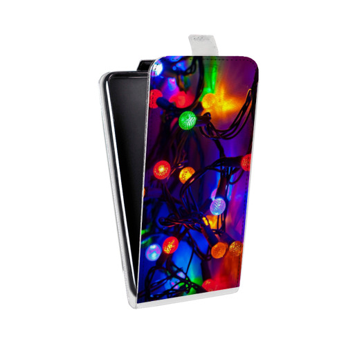 Дизайнерский вертикальный чехол-книжка для ASUS ZenFone 5 Lite новогодний принт