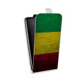 Дизайнерский вертикальный чехол-книжка для Samsung Galaxy A12 флаг Раста
