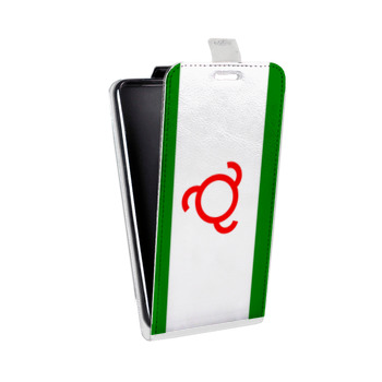 Дизайнерский вертикальный чехол-книжка для Fly IQ4412 Quad Coral флаг ингушетии (на заказ)