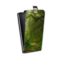 Дизайнерский вертикальный чехол-книжка для LG Optimus G2 mini лес