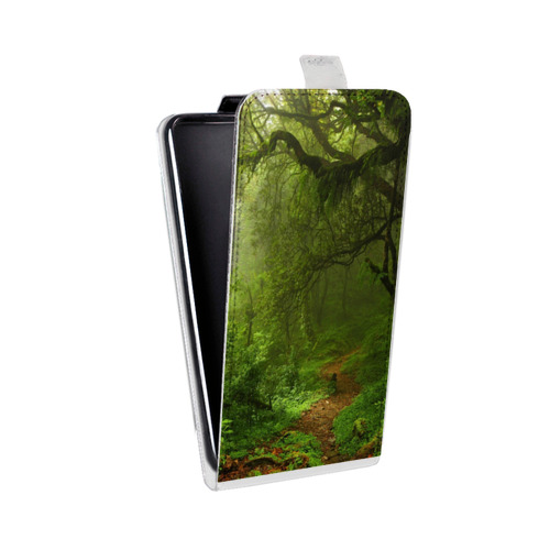 Дизайнерский вертикальный чехол-книжка для Iphone x10 лес