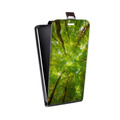 Дизайнерский вертикальный чехол-книжка для Huawei ShotX лес