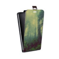 Дизайнерский вертикальный чехол-книжка для LG G4 лес