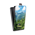Дизайнерский вертикальный чехол-книжка для HTC One X10 лес