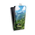 Дизайнерский вертикальный чехол-книжка для Alcatel One Touch Idol S  лес