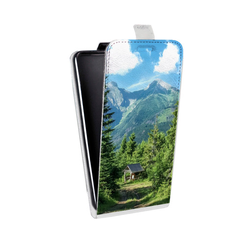 Дизайнерский вертикальный чехол-книжка для Alcatel Shine Lite лес