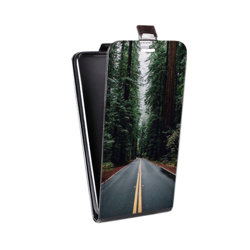 Дизайнерский вертикальный чехол-книжка для Huawei Mate 10 лес