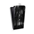 Дизайнерский вертикальный чехол-книжка для HTC Desire 400 лес