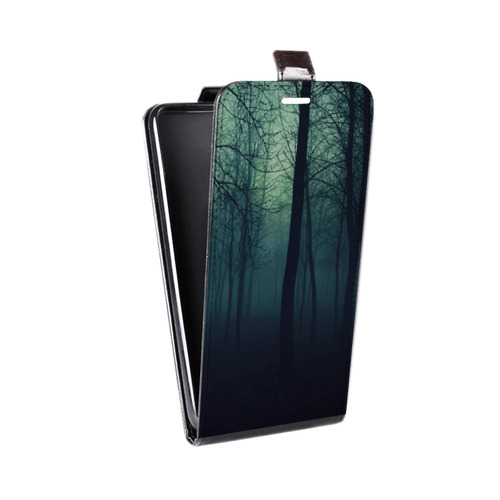 Дизайнерский вертикальный чехол-книжка для ZTE Blade A510 лес