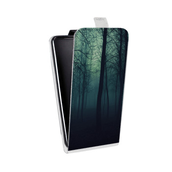 Дизайнерский вертикальный чехол-книжка для OnePlus 6T лес (на заказ)