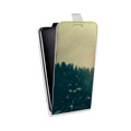 Дизайнерский вертикальный чехол-книжка для HTC U Ultra лес
