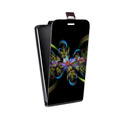 Дизайнерский вертикальный чехол-книжка для Nokia Lumia 1320 Абстракции Фрактал
