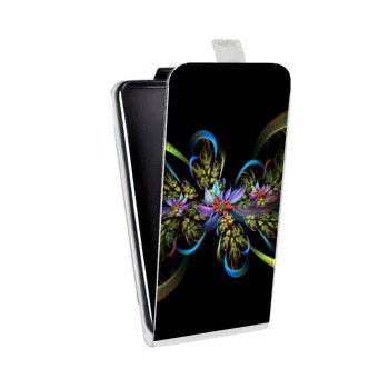 Дизайнерский вертикальный чехол-книжка для Iphone 5s Абстракции Фрактал (на заказ)