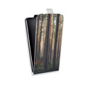 Дизайнерский вертикальный чехол-книжка для LG V10 лес