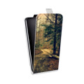 Дизайнерский вертикальный чехол-книжка для Huawei P Smart Z лес
