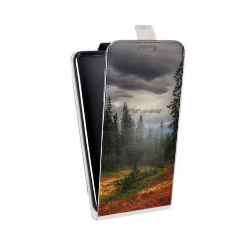 Дизайнерский вертикальный чехол-книжка для Microsoft Lumia 950 лес